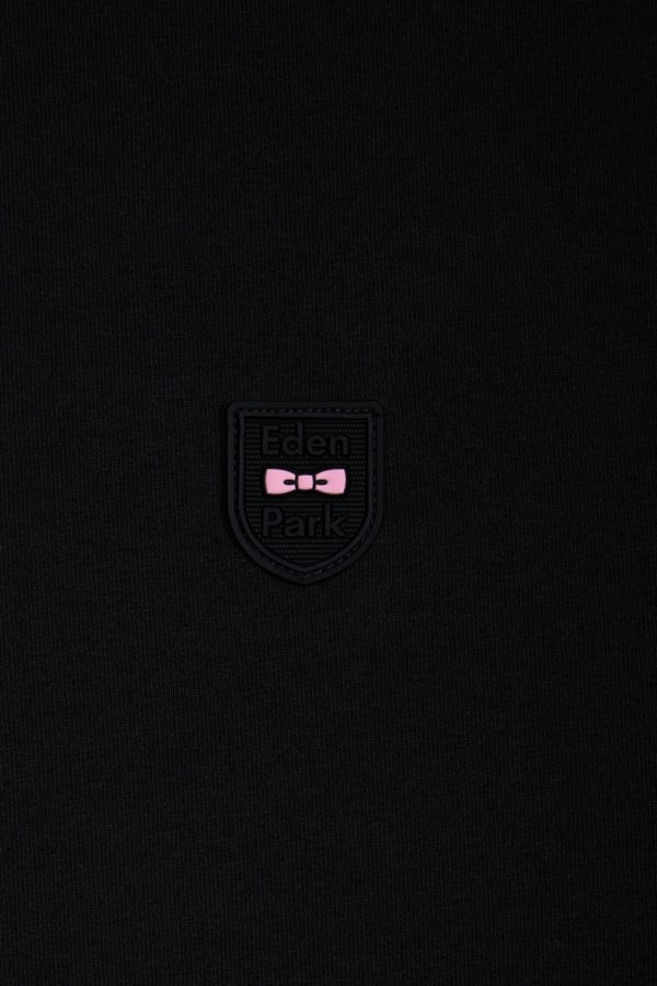 T-shirt En Coton Stretch Noir Coupe Ajustée Eden Park – Image 5