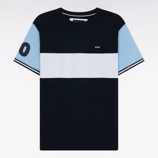 T-shirt En Coton Marine Et Ciel Coupe Décontractée Eden Park