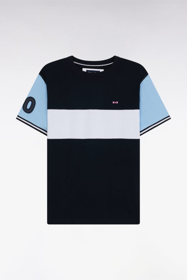 T-shirt En Coton Marine Et Ciel Coupe Décontractée Eden Park