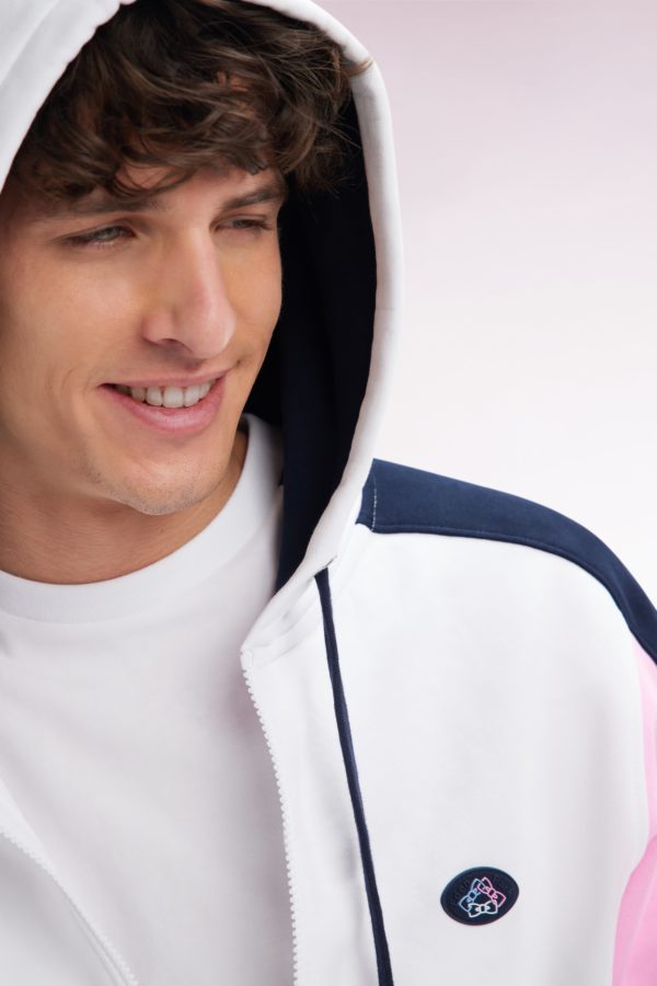 T-shirt Colorblock En Coton Blanc Coupe Droite Eden Park – Image 2