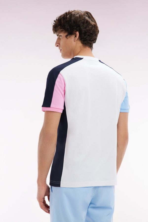 T-shirt Colorblock En Coton Blanc Coupe Droite Eden Park – Image 3