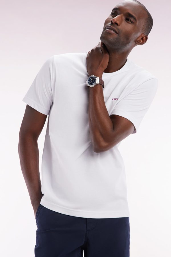 T-shirt En Coton Blanc Sérigraphié Coupe Droite Eden Park – Image 2