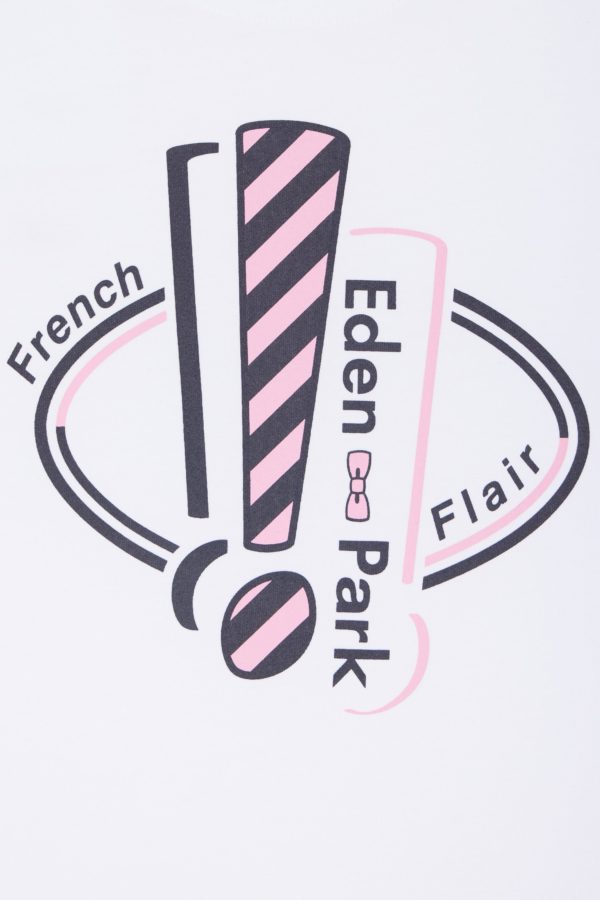 T-shirt En Coton Blanc Sérigraphié Coupe Droite Eden Park – Image 5