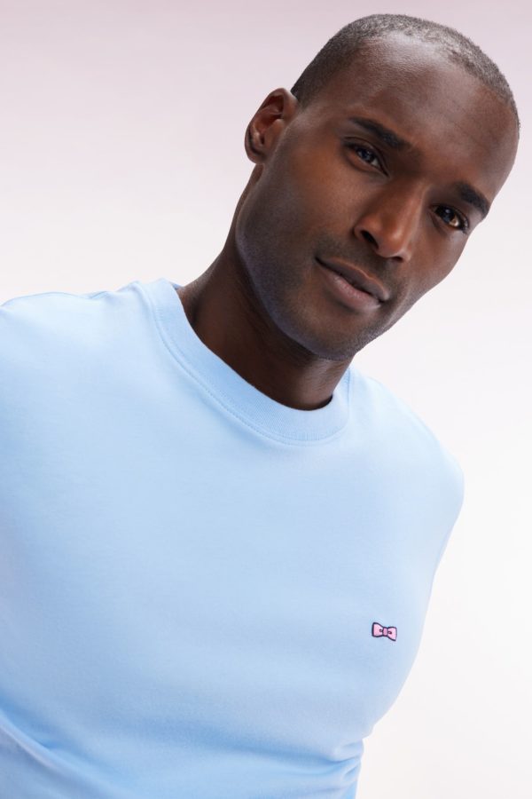 T-shirt En Coton Ciel Sérigraphié Coupe Droite Eden Park – Image 4