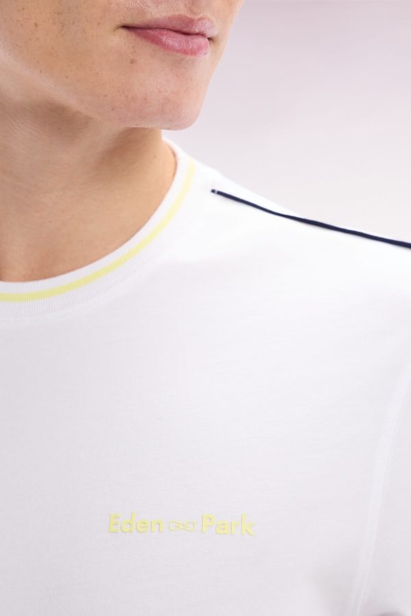 T-shirt En Coton Blanc Coupe Décontractée Eden Park – Image 4
