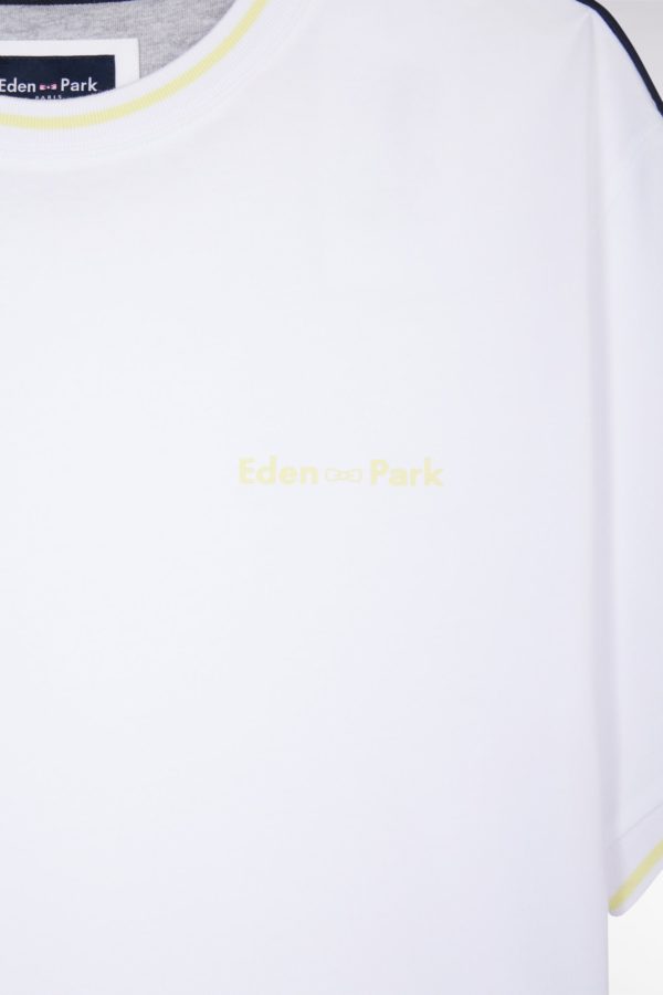 T-shirt En Coton Blanc Coupe Décontractée Eden Park – Image 5