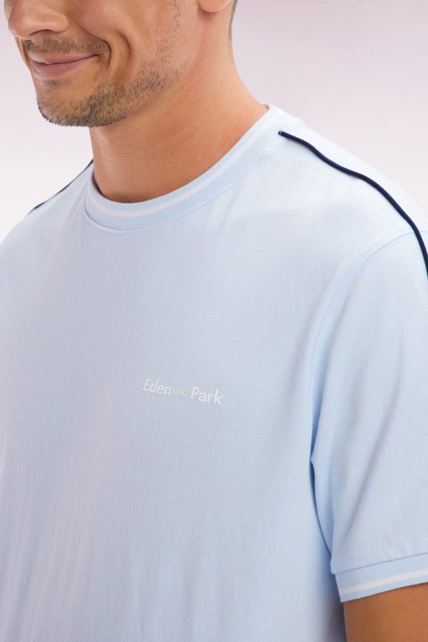 T-shirt En Coton Ciel Coupe Décontractée Eden Park – Image 4