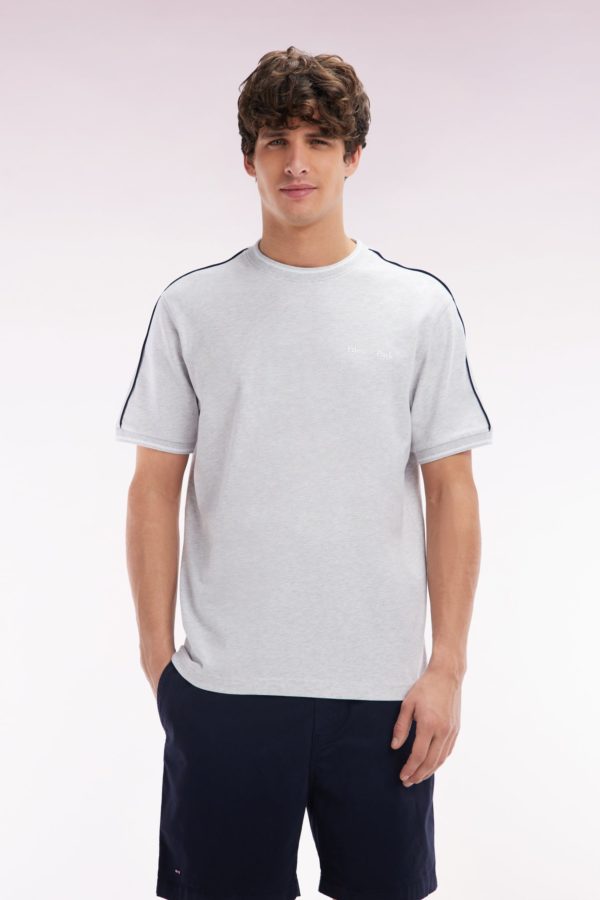 T-shirt En Coton Gris Coupe Décontractée Eden Park