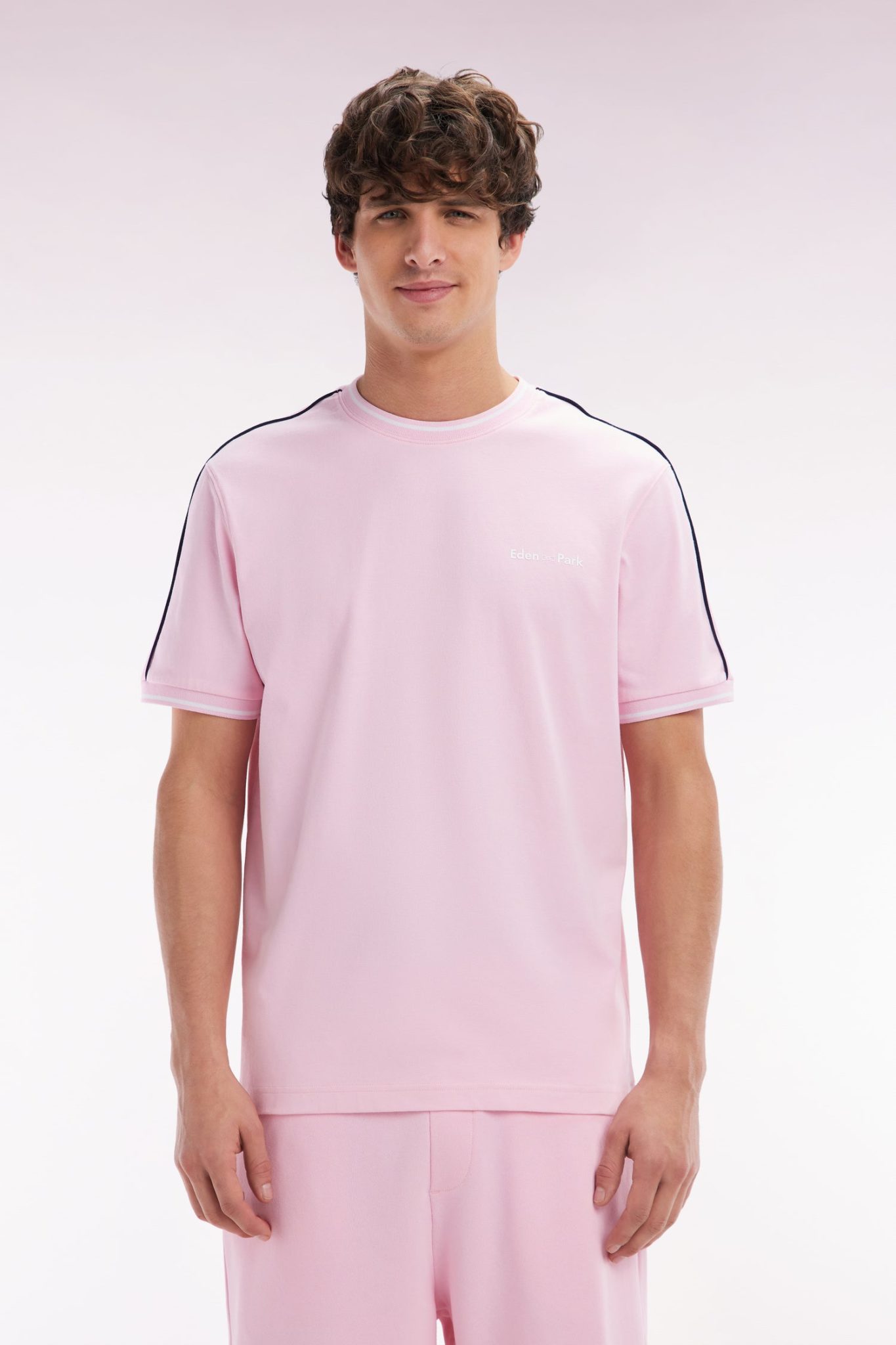T-shirt En Coton Rose Coupe Décontractée Eden Park