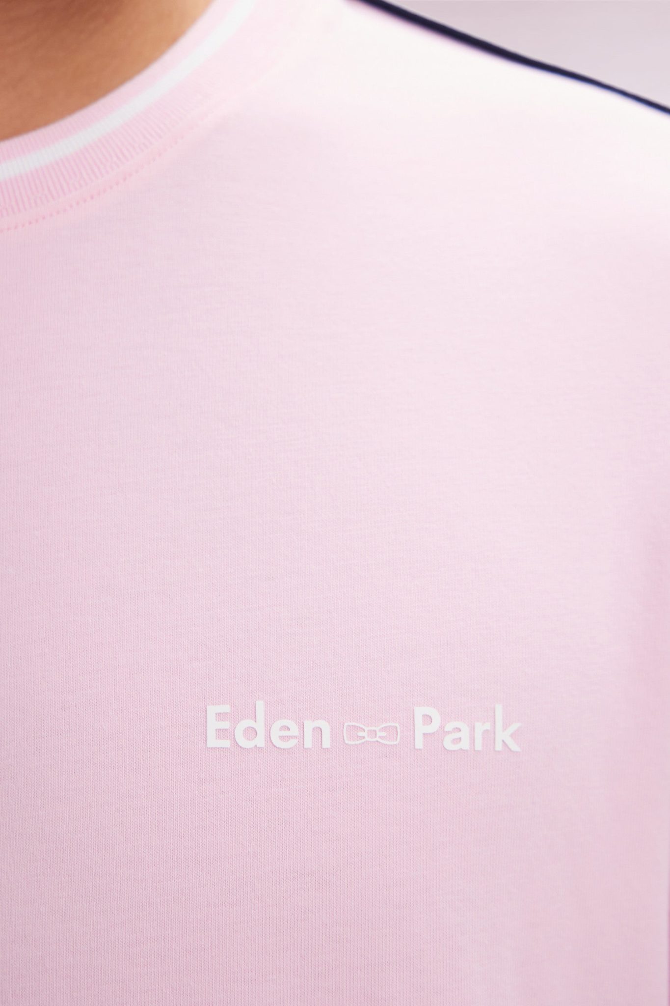 T-shirt En Coton Rose Coupe Décontractée Eden Park – Image 4