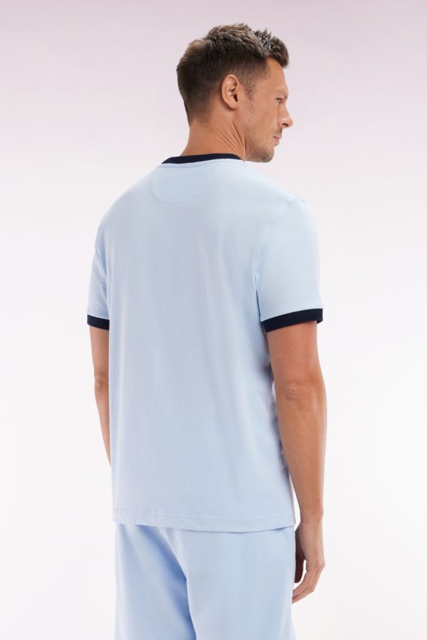 T-shirt En Coton Ciel Broderie 10 Coupe Décontractée Eden Park – Image 3