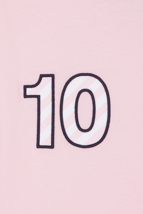 T-shirt En Coton Rose Broderie 10 Coupe Décontractée Eden Park – Image 5
