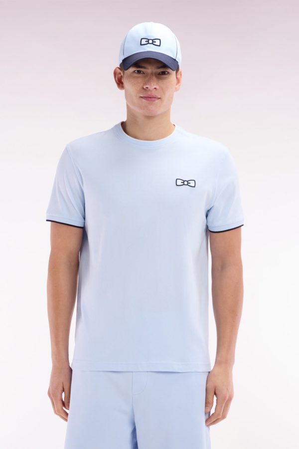T-shirt En Coton Ciel Broderie Nœud Papillon Coupe Décontractée Eden Park