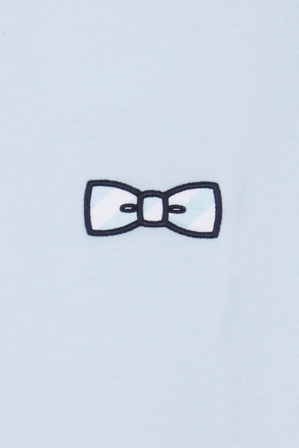 T-shirt En Coton Ciel Broderie Nœud Papillon Coupe Décontractée Eden Park – Image 5