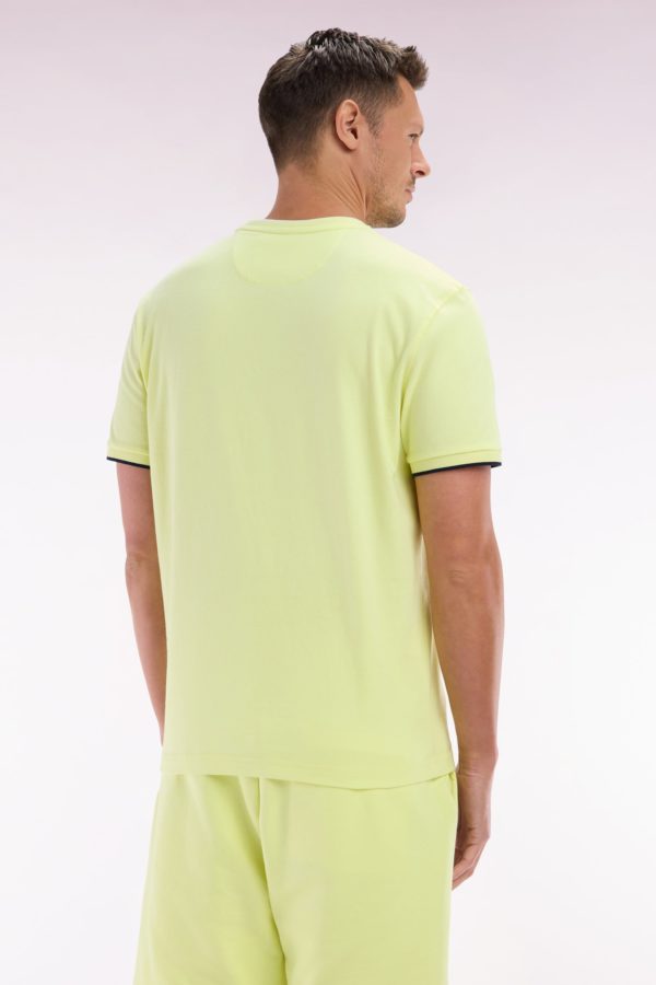T-shirt En Coton Jaune Broderie Nœud Papillon Coupe Décontractée Eden Park – Image 3