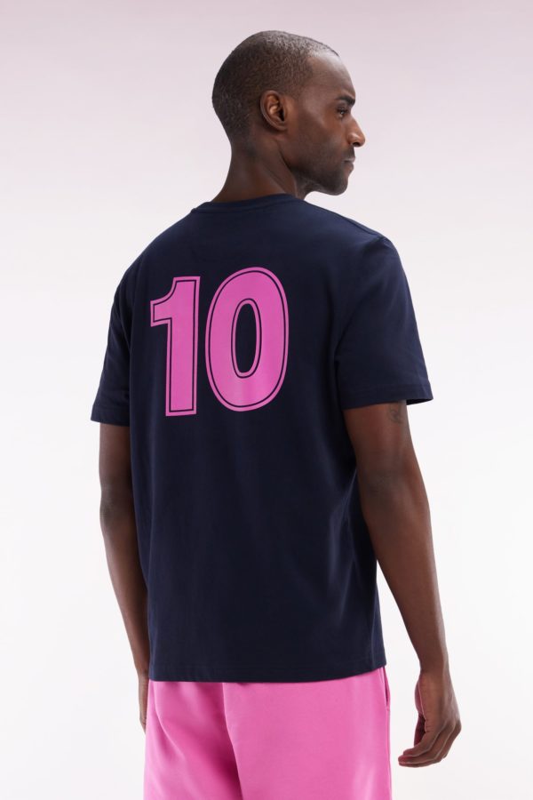 T-shirt 10 En Coton Marine Et Rose Coupe Décontractée Eden Park – Image 3