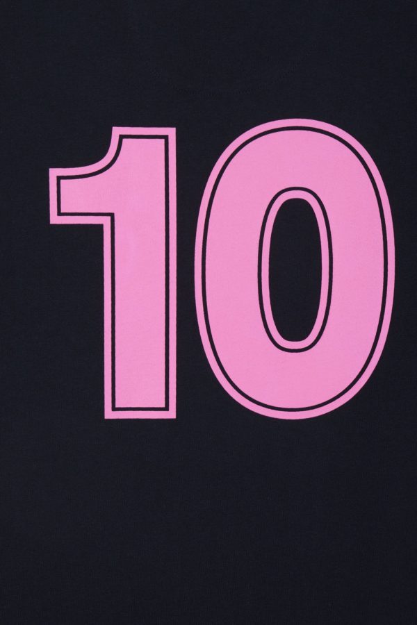 T-shirt 10 En Coton Marine Et Rose Coupe Décontractée Eden Park – Image 5
