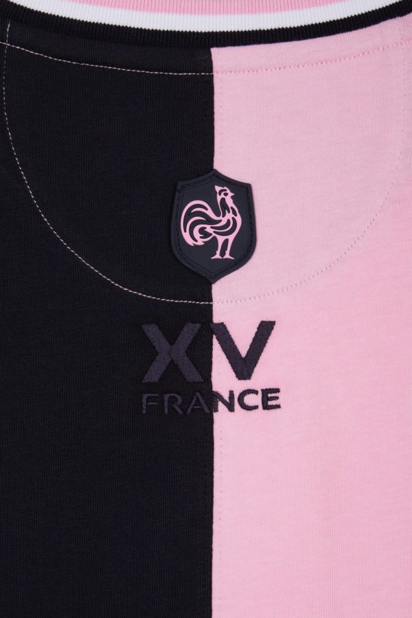 T-shirt Bicolore Xv De France En Coton Rose Coupe Droite Eden Park – Image 5