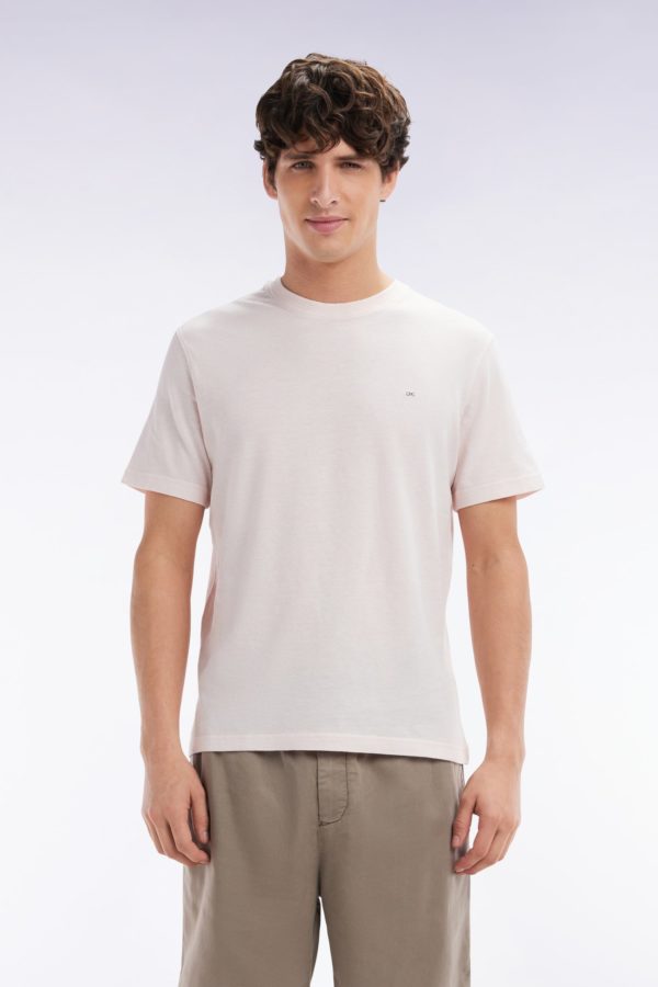 T-shirt En Coton Et Lin Rose Coupe Droite Eden Park