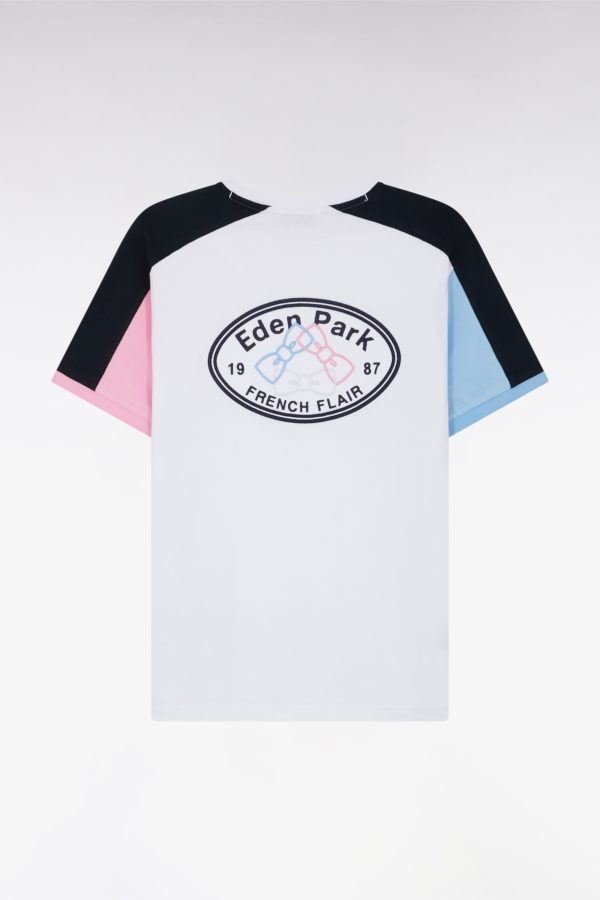 T-shirt À Manches Courtes En Coton Blanc Coupe Droite Eden Park