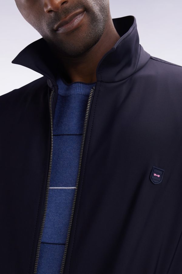 Blouson Zippé Technique Bleu Marine Eden Park – Image 4