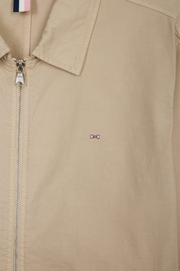 Blouson Zippé En Gabardine De Coton Stretch Beige Eden Park – Image 4