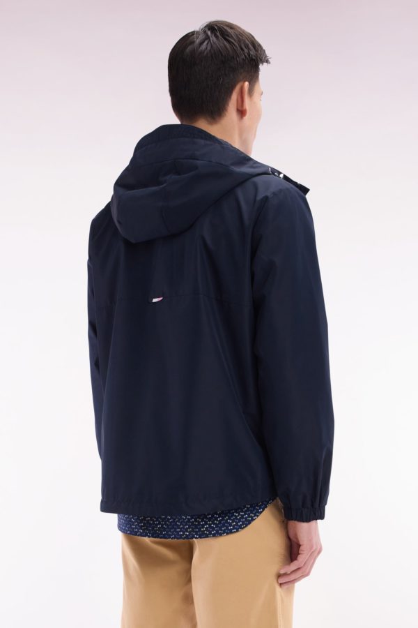 Blouson Coupe-vent En Nylon Soft Touch À Capuche Marine Eden Park – Image 3