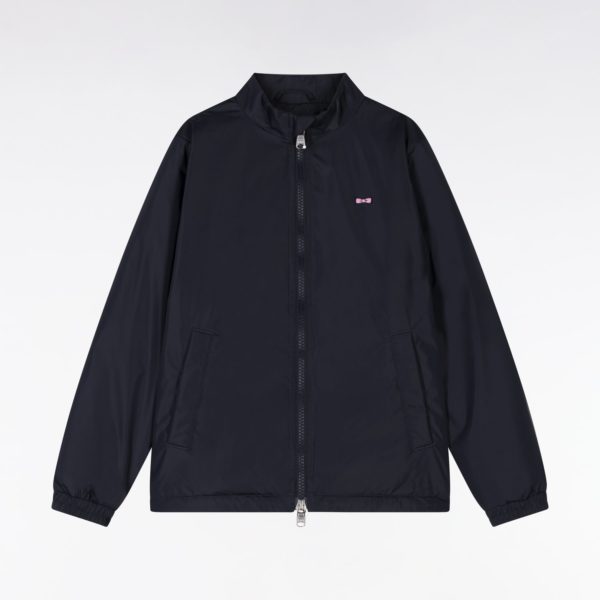 Blouson Coupe-vent Zippé Bleu Marine Eden Park