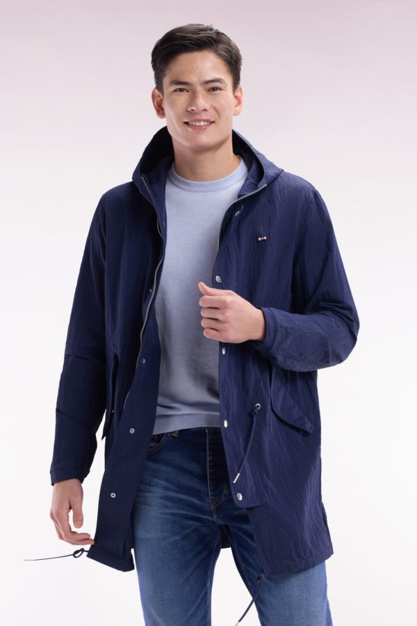 Parka Légère À Capuche Intégrée Marine Eden Park – Image 2
