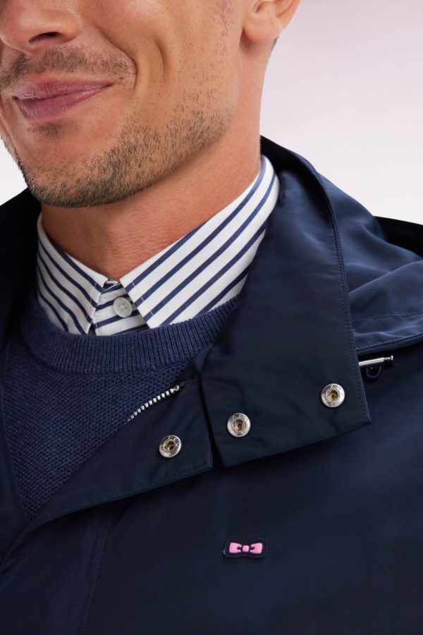 Parka À Capuche Intégrée Bleu Marine Eden Park – Image 4