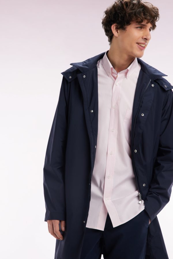 Parka À Capuche Amovible Bleu Marine Eden Park – Image 2