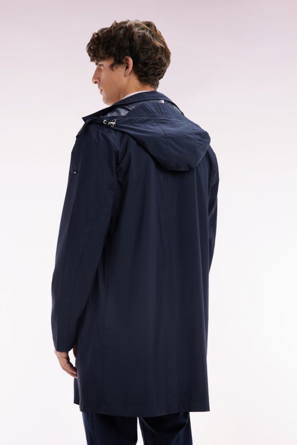Parka À Capuche Amovible Bleu Marine Eden Park – Image 3