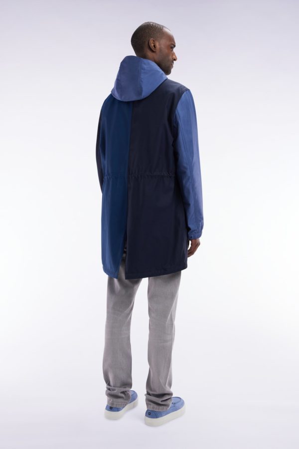 Parka Unisexe Zippée Marine Eden Park – Image 3