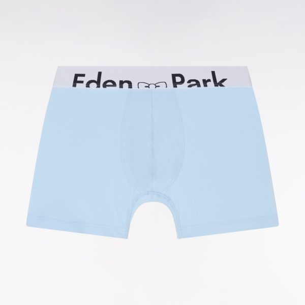 Boxer En Jersey De Coton Stretch Ciel Élastique Taille Blanc Eden Park