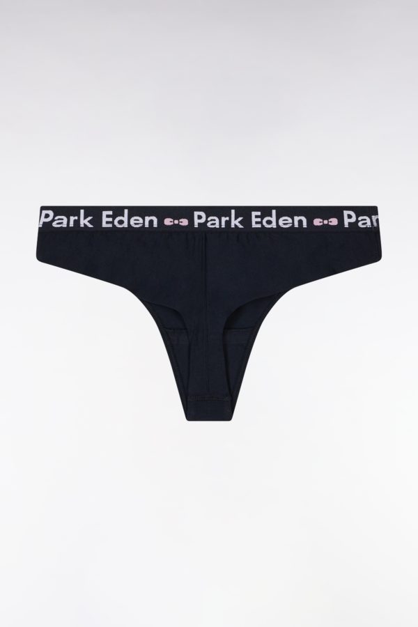 Culotte Tanga En Coton Stretch Marine Eden Park