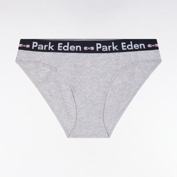 Culotte En Coton Stretch Gris Eden Park