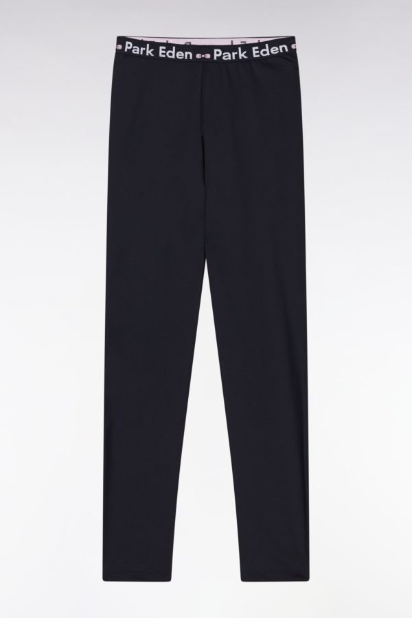 Legging Stretch Marine À Taille Élastique Siglée Eden Park