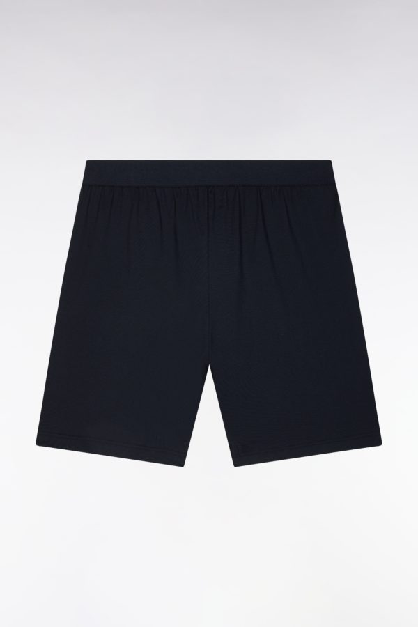 Pyjama Court En Jersey De Coton Bleu Et Marine Eden Park – Image 3