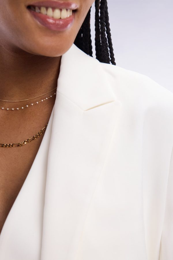 Veste Fluide Ceinturée Écrue Eden Park – Image 4