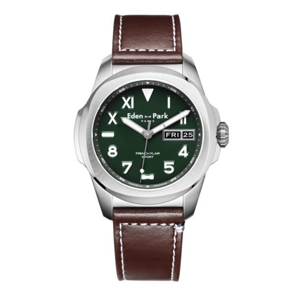 Montre À Quartz Jour Date Verte Eden Park