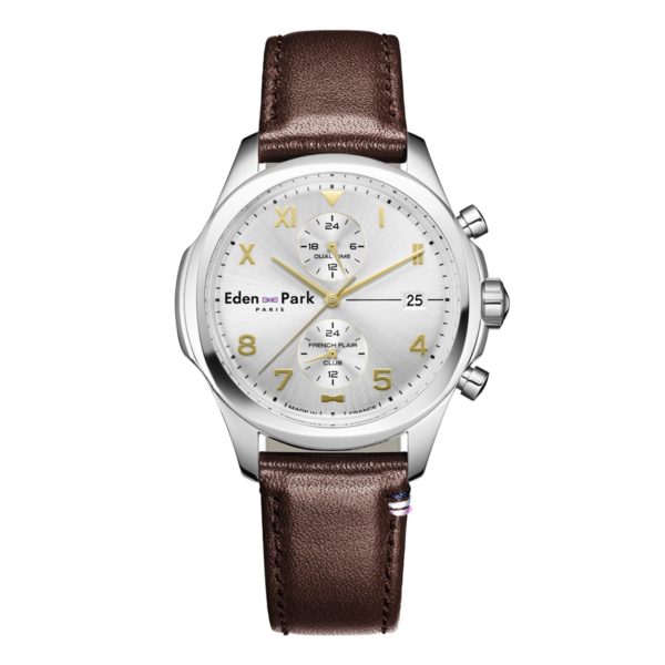 Montre Dual Time Argent Soleillé Eden Park