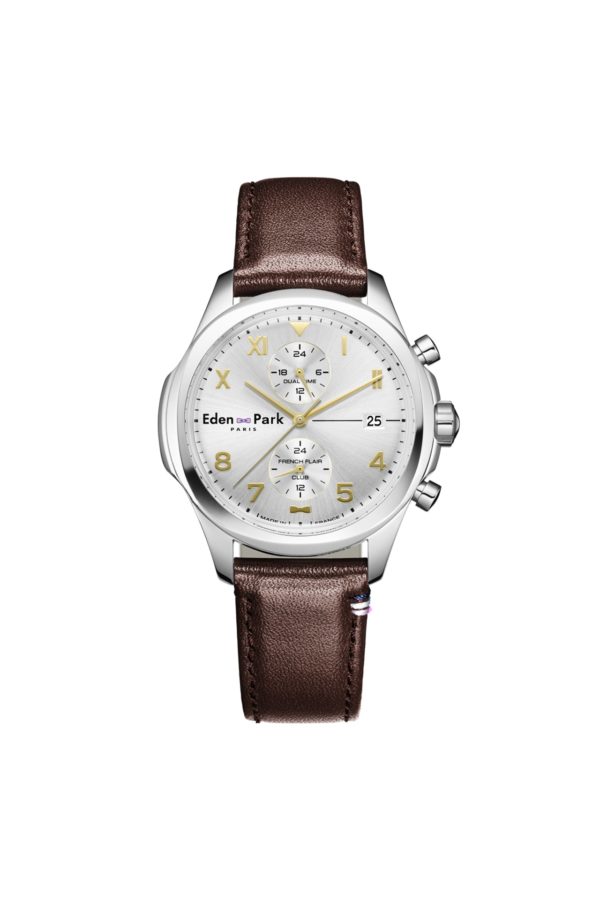 Montre Dual Time Argent Soleillé Eden Park