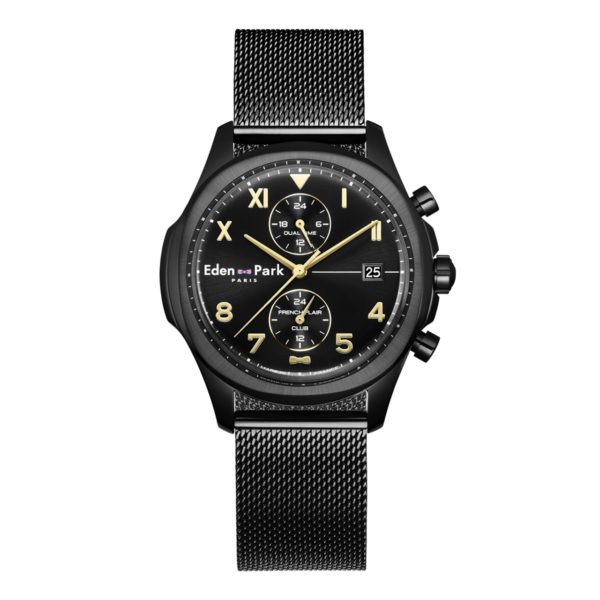 Montre Dual Time Noire Eden Park