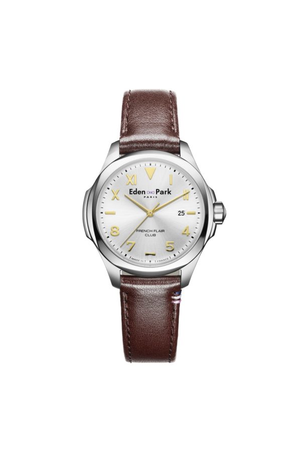 Montre À Quartz Cuir Brun Eden Park