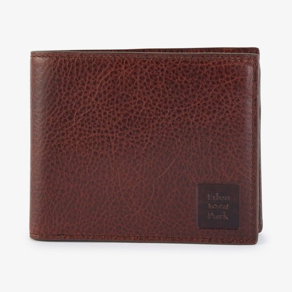 Portefeuille En Cuir Marron Foncé Eden Park