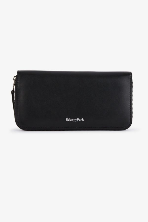 Portefeuille Noir Rectangulaire En Cuir Eden Park – Image 2