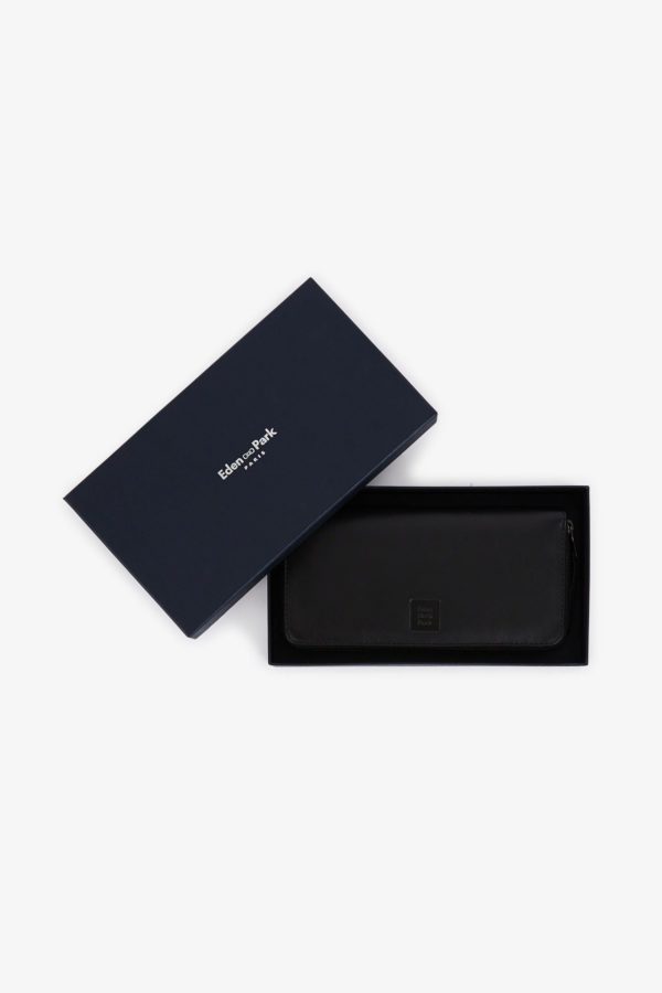 Portefeuille Noir Rectangulaire En Cuir Eden Park – Image 3