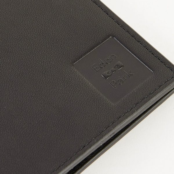 Portefeuille Passeport En Cuir Noir Eden Park