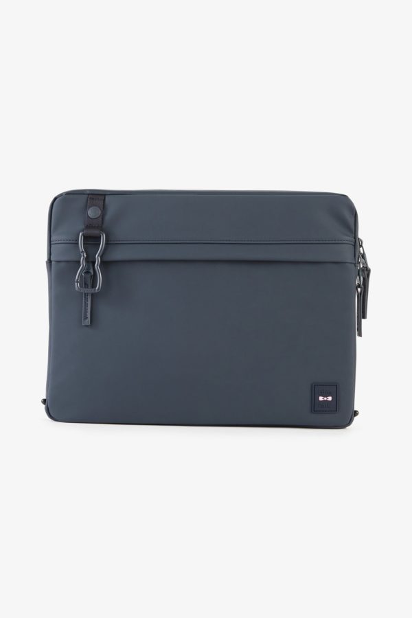 Pochette D'ordinateur En Gomme Bleu Foncé Eden Park