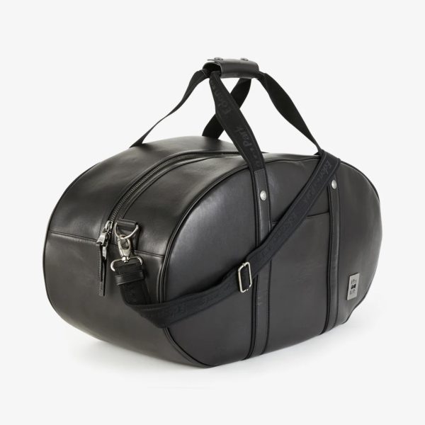 Sac De Voyage Ovale Noir En Cuir Eden Park
